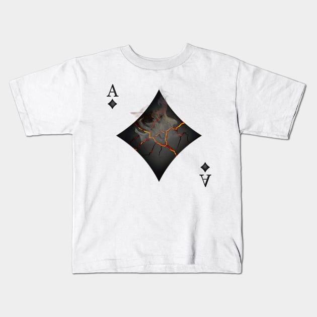 Diamond ACE Kids T-Shirt by lidijaarts